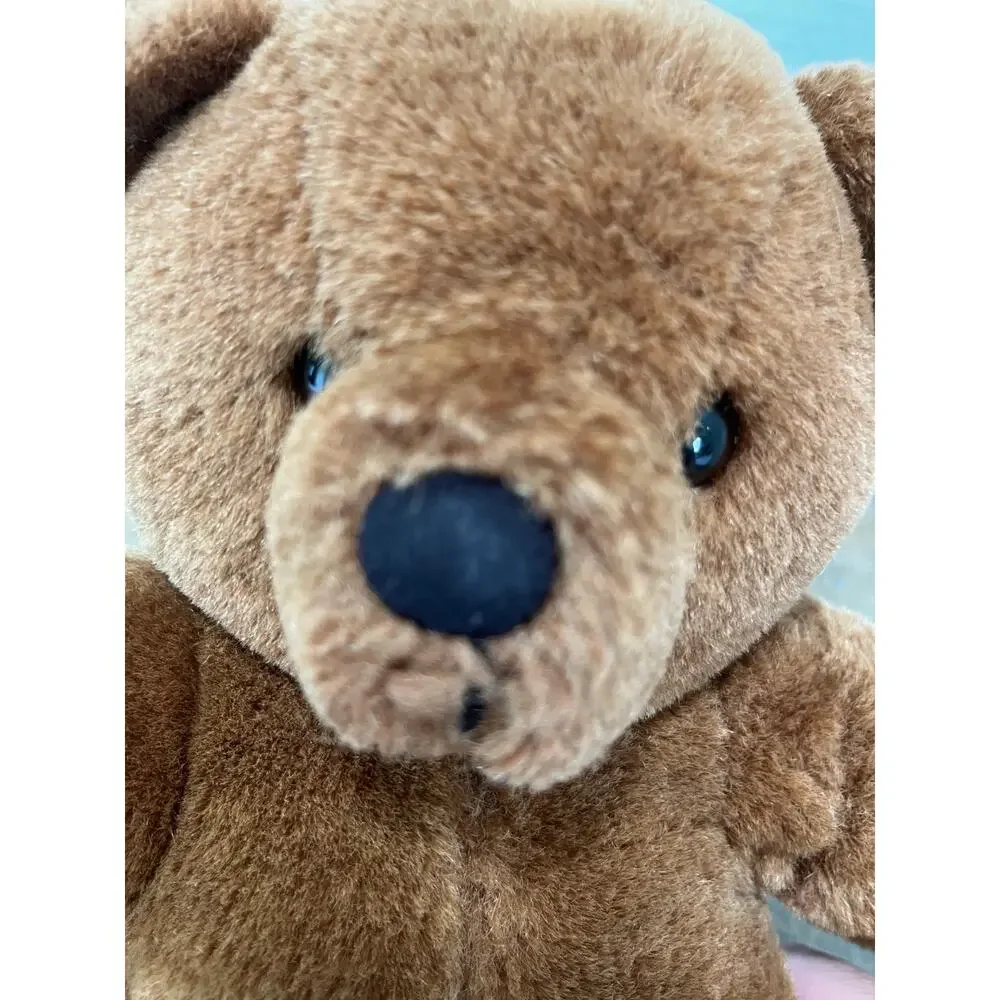 Vintage DAKIN 1985 chololate brown stuffed teddy bear 13